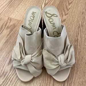 Sam Edelman Slip on Bow Heels